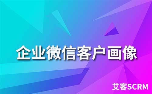 企业微信客户画像怎么做