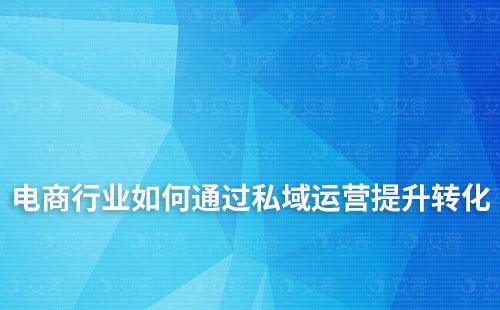 电商行业如何利用私域运营提升用户转化及复购